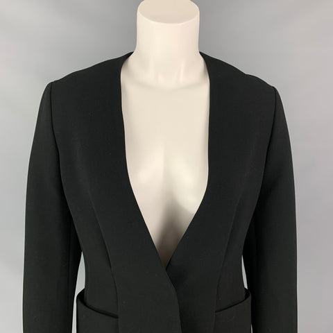 3.1 PHILLIP LIM Size 6 Black Triacetate Blend Jacket