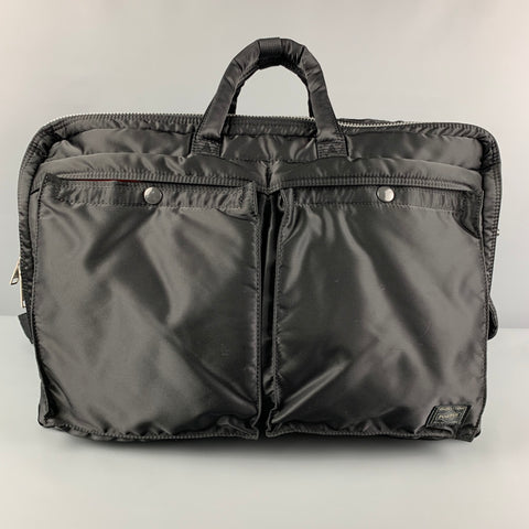 PORTER Sac à dos messager en nylon noir