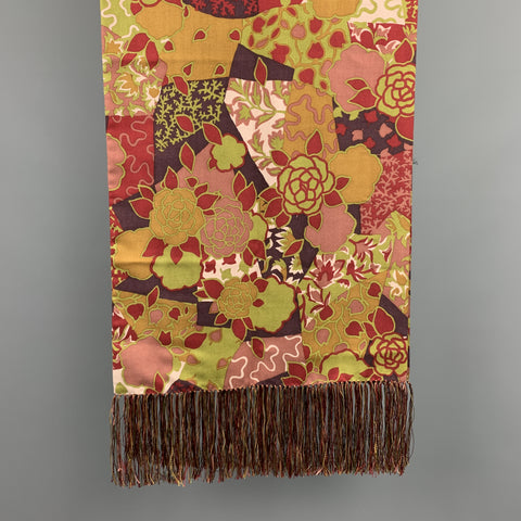 CHARVET Print Olive Wool Scarf