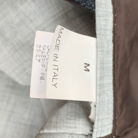 BRUNELLO CUCINELLI Size M Size Gray Brown Stripe Wool Blend Vest
