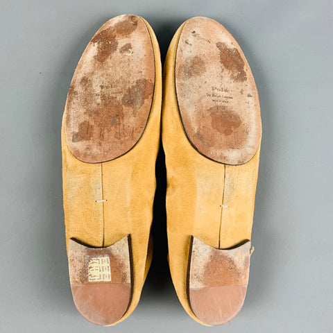 POLO by RALPH LAUREN Size 11 Camel Suede Bow Flats
