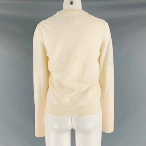 MAISON MARGIELA Taille M Pull à col rond crème