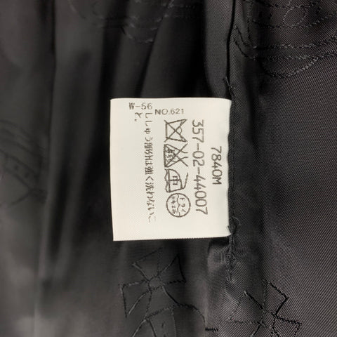 VIVIENNE WESTWOOD RED LABEL Size 2 Black Satin Embroidered Bomber Jacket