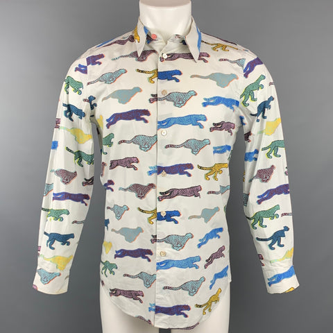 PS by PAUL SMITH Size S Multi-Color Print Cotton Button Up Long Sleeve Shirt