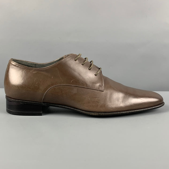 VIKTOR & ROLF Size 10 Taupe Leather Lace Up Shoes