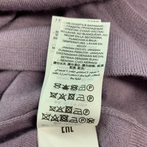 TORY BURCH Taille M Haut décontracté à manches courtes en cachemire violet