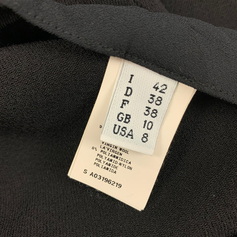 JEAN PAUL GAULTIER Size 8 Black Wool Polyamide Dress Pants