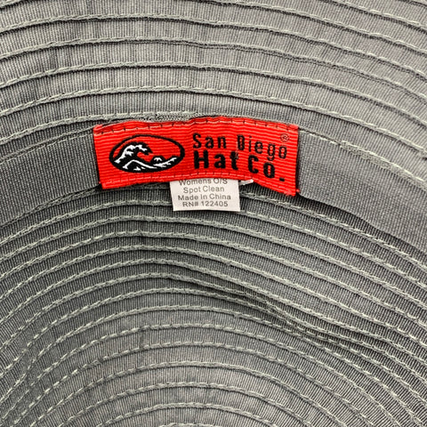 SAN DIEGO HAT Co. One Size Grey Polyester Hat
