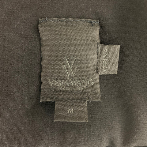 VERA WANG Size M Black Mohair Blend Mixed Fabrics Cardigan