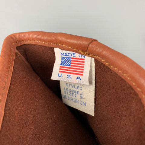 VINTAGE Size 9 Tan Deer Skin Leather Gloves