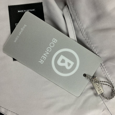 BOGNER Size M Grey Light Grey Quilted Zip & Snaps Vest