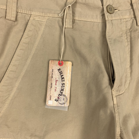 KHAKI SURPLUS Size 28 Khaki Cotton Zip Fly Shorts