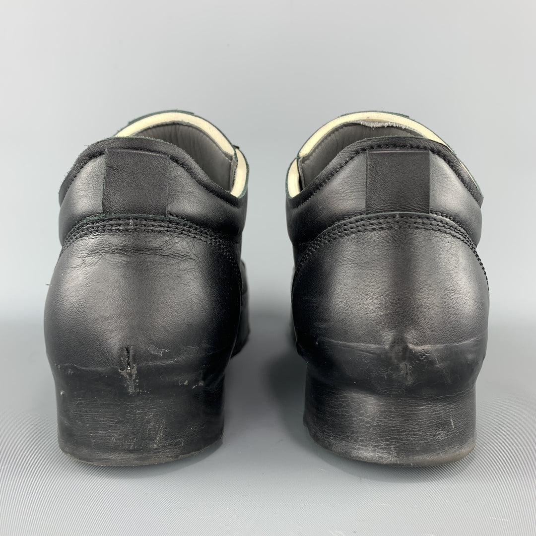 OXS RUBBER SOUL Talla 10 Zapatillas sin cordones de cuero negro
