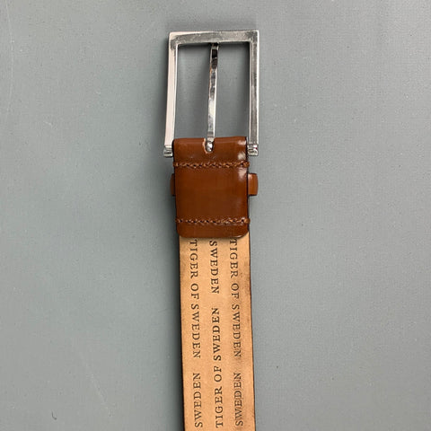 TIGER of SWEDEN Size 38 Brown Leather Belt