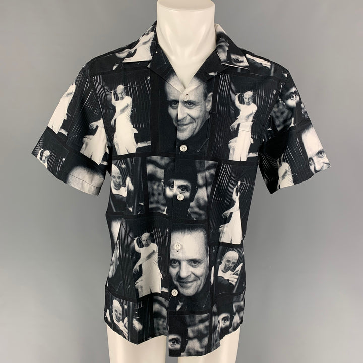 WACKO MARIA x The Silence of the Lambs Size M Black White Graphic Camp Shirt