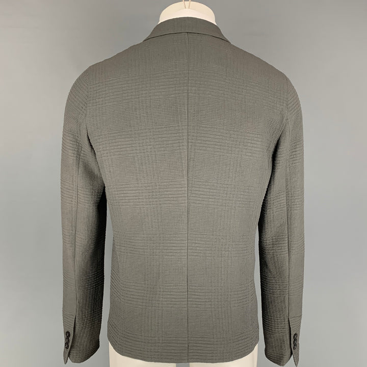 EMPORIO ARMANI Size 40 Slate Textured Sport Coat