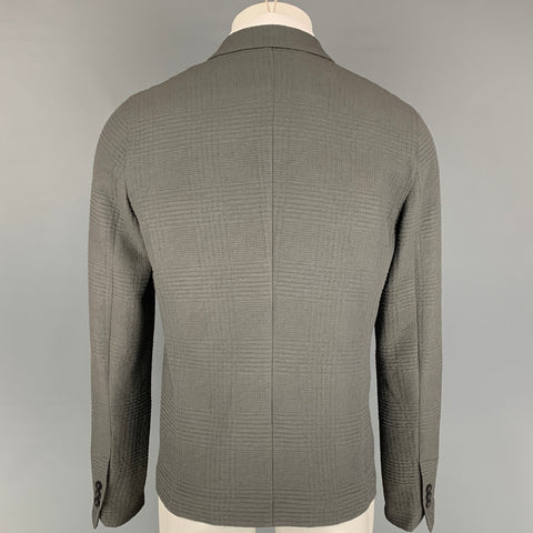 EMPORIO ARMANI Size 40 Slate Textured Sport Coat