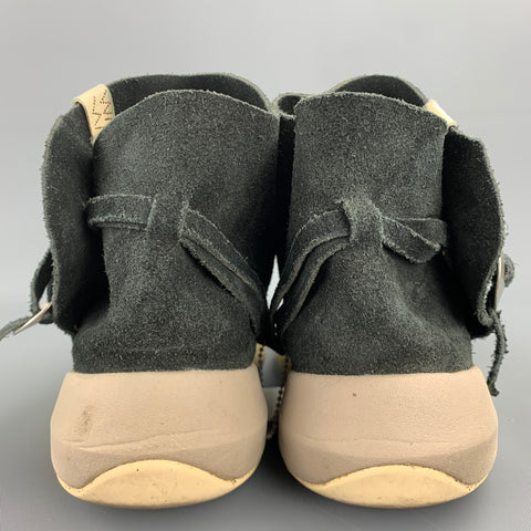 VISVIM Gila Talla 9.5 Zapatillas de deporte tipo mocasín de ante negro