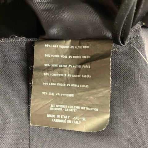 PRADA Falda lápiz de mezcla de lana azul marino talla 8