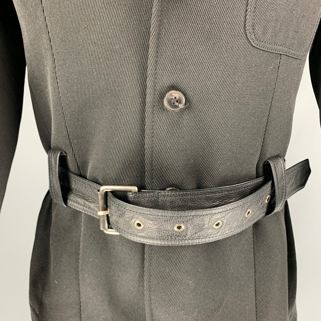 MCQ by ALEXANDER MCQUEEN Chest Size 40 Black Mixed Materials Jacket