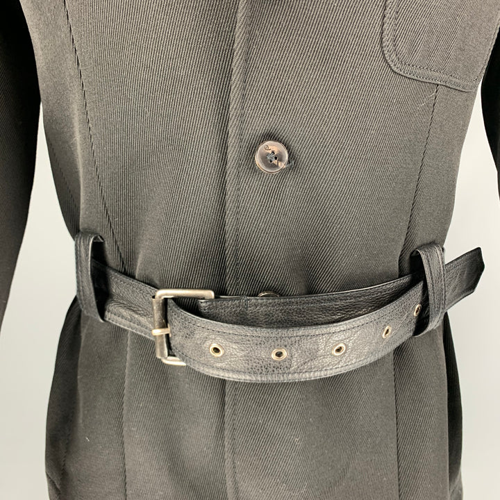MCQ by ALEXANDER MCQUEEN Chest Size 40 Black Mixed Materials Jacket
