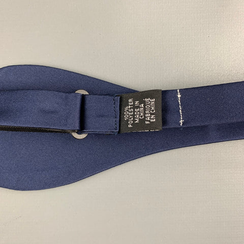 CUSTOM MADE Navy Solid Bow Tie
