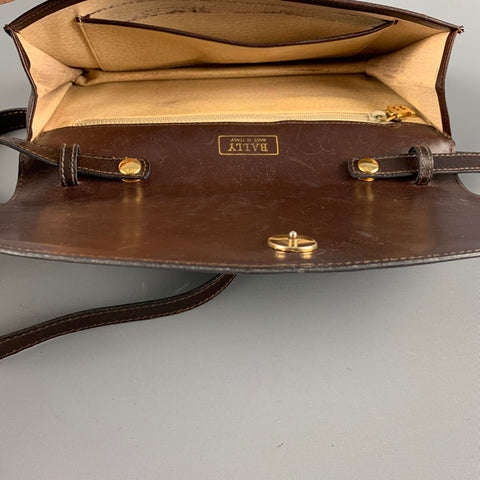 BALLY Brown Solid Shoulder Bag Handbag