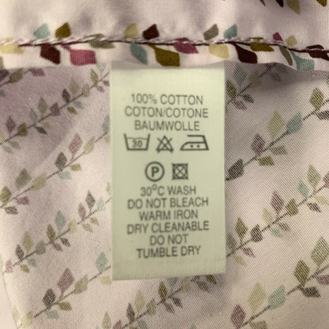 PAUL SMITH Size M Lavender &  Purple Print Cotton Button Up Long Sleeve Shirt