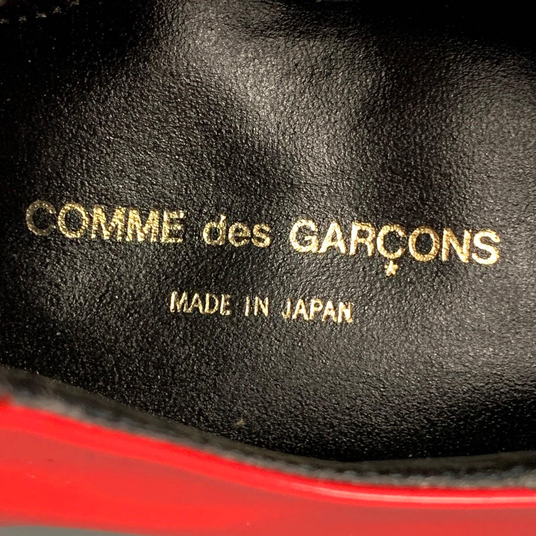 COMME des GARCONS Size 7 Red Leather Lace Up Shoes – Sui  display picture 2