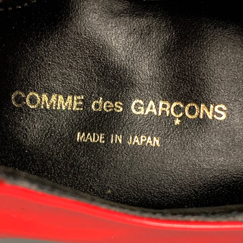COMME des GARCONS Size 7  Red Leather Lace Up Shoes