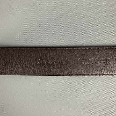 ANDERSON'S Size 38 Brown Leather Belt