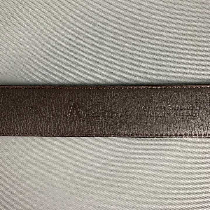ANDERSON'S Size 38 Brown Leather Belt