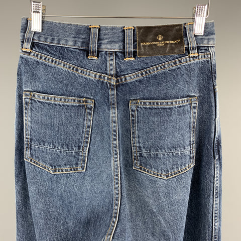 GOLDEN GOOSE Size 2 Blue Washed Wide Leg KIM Jeans
