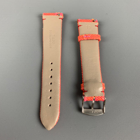 MERCI Pink Orange Yellow Checkered Watch Band