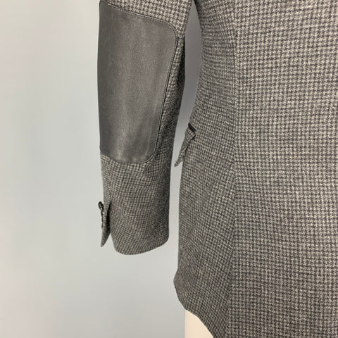 SELFMADE Size M Grey Black Houndstooth Sport Coat