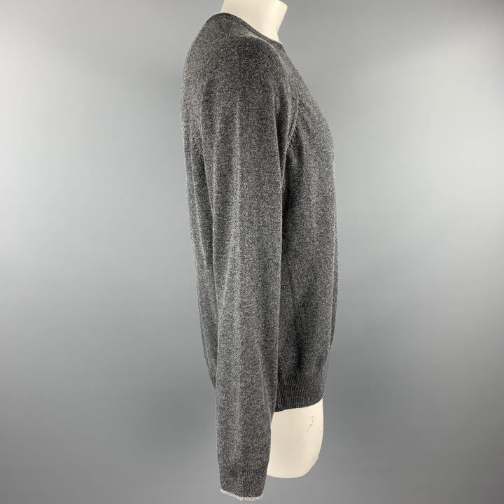 HICKEY FREEMAN Size L Gray Merino Wool / Cashmere Raglan Pullover