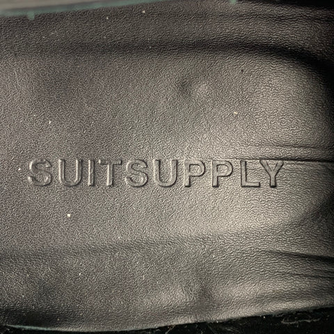 SUIT SUPPLY Size 10 Black Leather Double Monk Strap Loafers