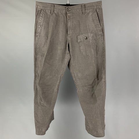 G-STAR Size 32 Grey Linen Blend Shortcut Surman Jeans