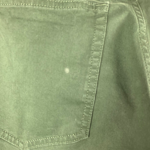 THEORY Size 30 Green Cotton  Elastane Zip Fly Casual Pants