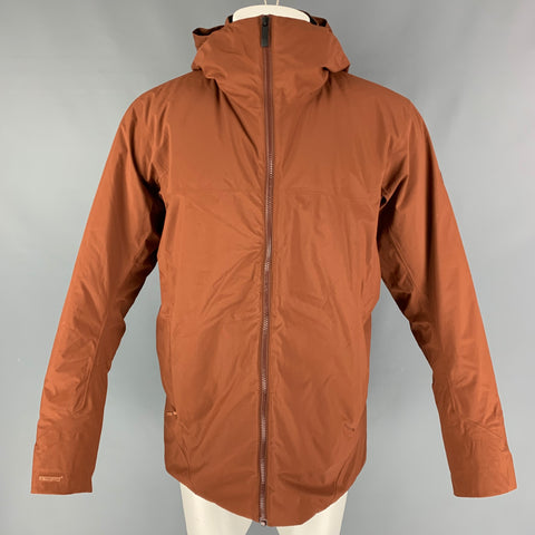 ARCTERYX Size M Brick Nylon Wind Stopper Hooded Jacket