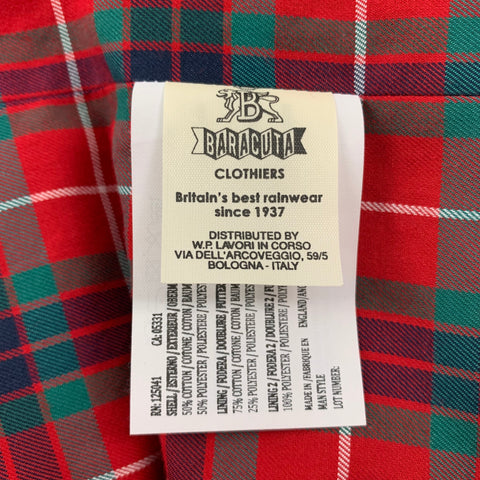 BARACUTA Talla 46 Chaqueta con cremallera de algodón / poliéster azul marino