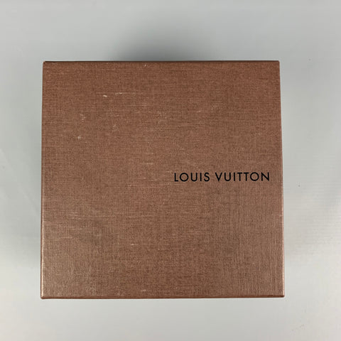 LOUIS VUITTON Charcoal Black Print Silk Pocket Square