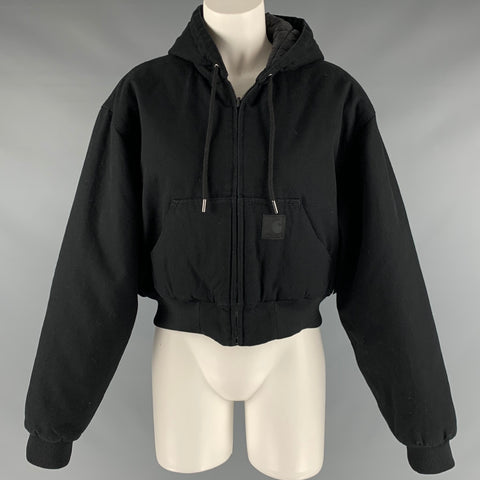 CARHARTT Taille XS Veste bomber en nylon et coton noir