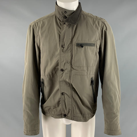 COACH Size M Green Olive Windbreaker Jacket