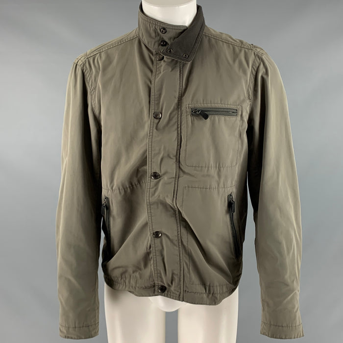 COACH Size M Green Olive Windbreaker Jacket