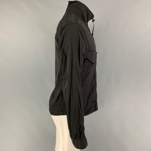 CP COMPANY Chaqueta con cremallera de nailon negro talla S