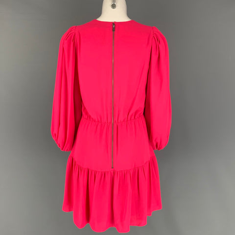 ALICE + OLIVIA Taille 10 Robe trapèze en polyester rose Lurex