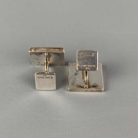 Vintage TIFFANY & CO. Diamond Point Sterling Silver Cuff Links