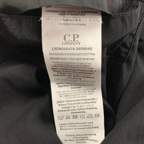 CP COMPANY Size S Black Nylon Zip Up Jacket
