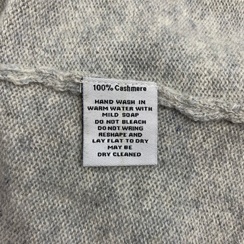 CLAUDIA NICHOLE Size S Grey Heather Knitted Cashmere Cardigan